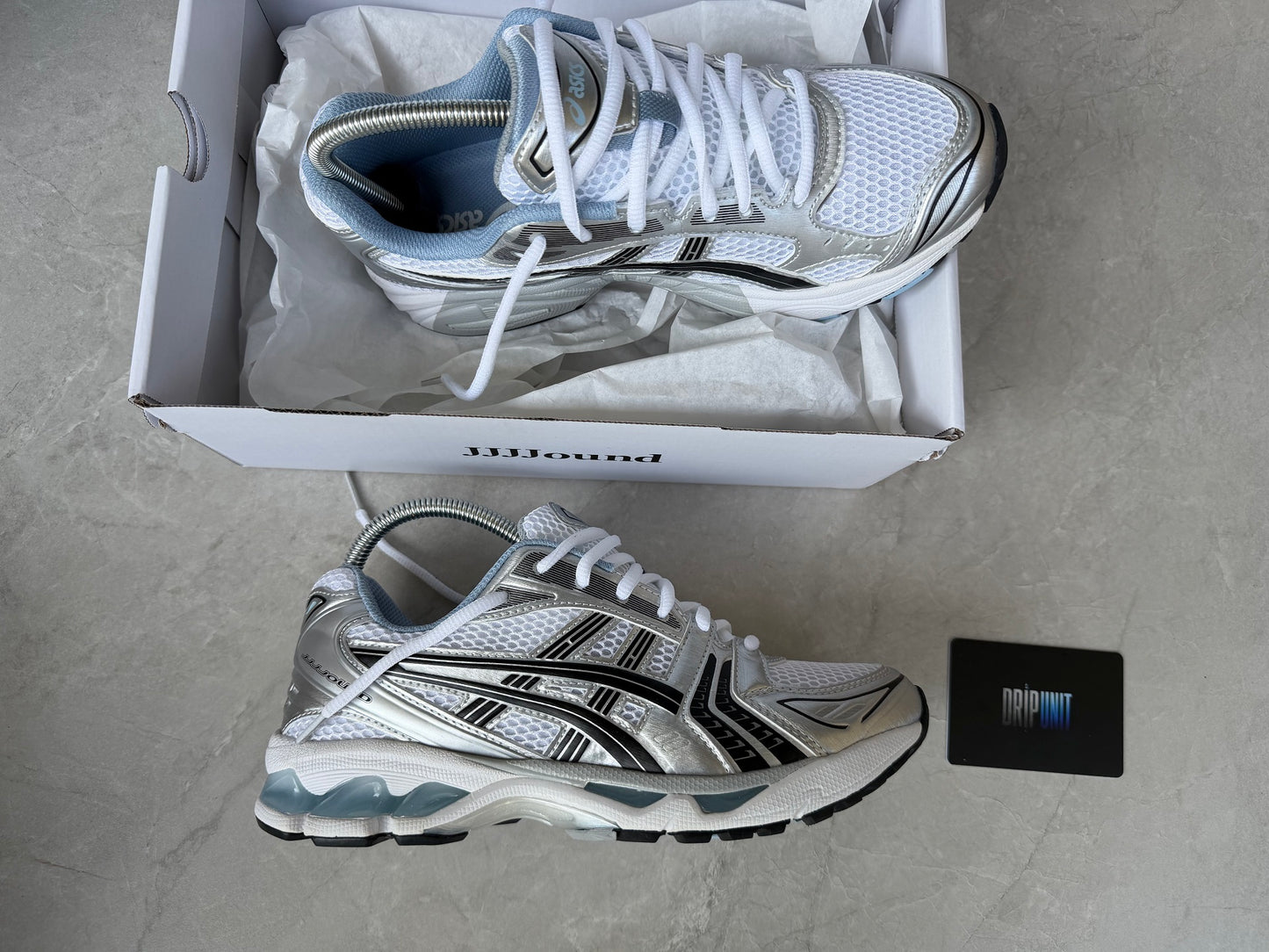ASICS GEL KAYANO 14 X JJJJOUND WHITE BABY BLUE