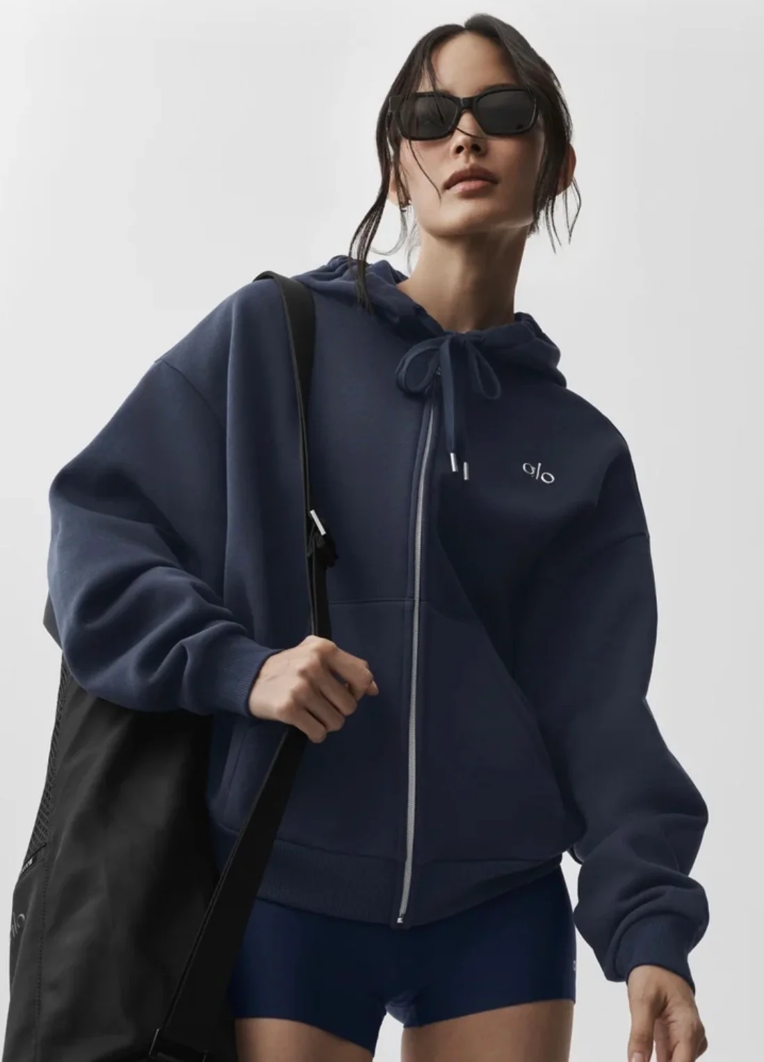 ALO Accolade Full Zip Hoodie 'NAVY'
