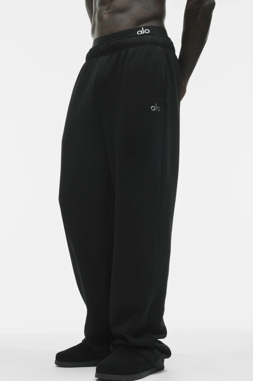 ALO Accolade Straight Leg Sweatpant 'BLACK'