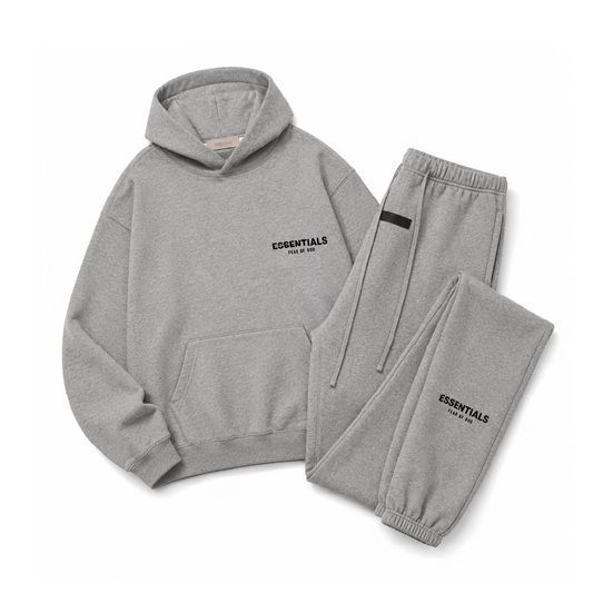 Essentials ‘DARK HEATHER OATMEAL’ (SS22) Hoodie & Sweatpant Set