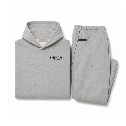 Essentials ‘DARK HEATHER OATMEAL’ (SS22) Hoodie & Sweatpant Set