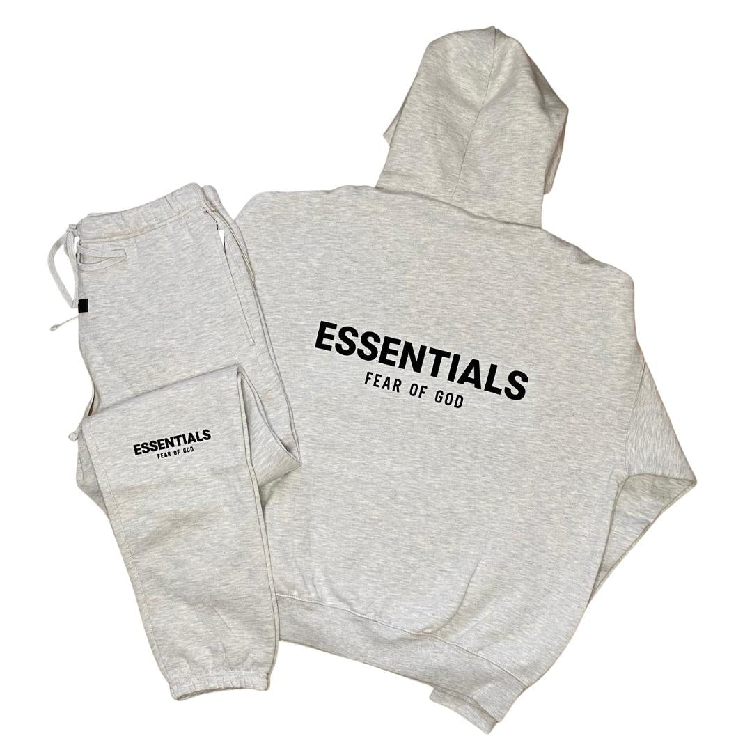 Essentials ‘LIGHT HEATHER OATMEAL’ (SS22) Hoodie & Sweatpant Set