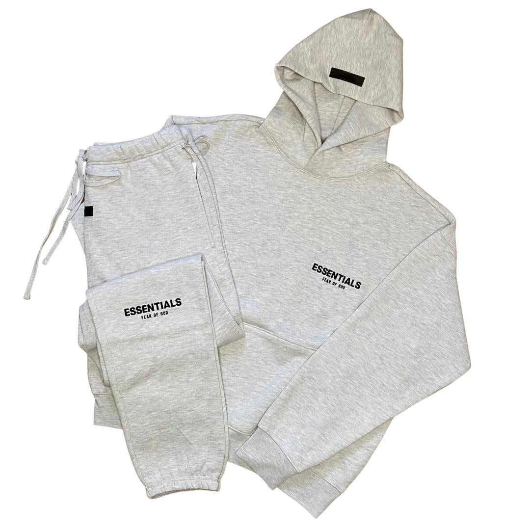 Essentials ‘LIGHT HEATHER OATMEAL’ (SS22) Hoodie & Sweatpant Set