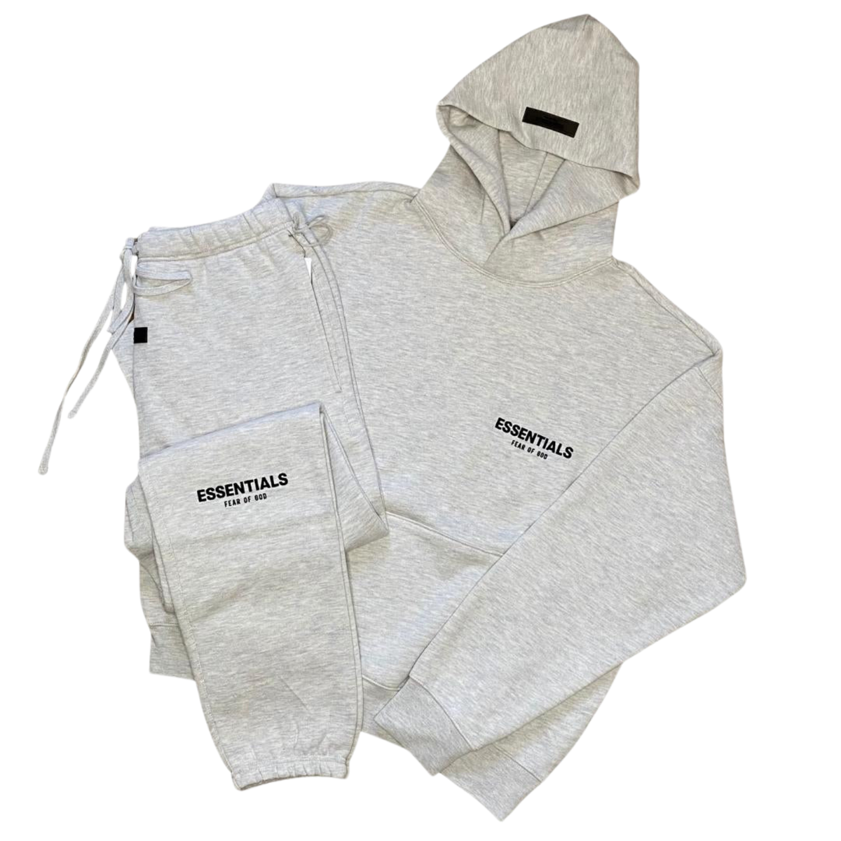 Essentials ‘LIGHT HEATHER OATMEAL’ (SS22) Hoodie & Sweatpant Set