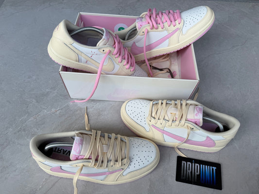 Travis Scott x Jordan 1 Low 'Muslin Pink'