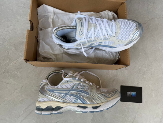 ASICS GEL KAYANO 14 WHITE/LIGHT NAVY